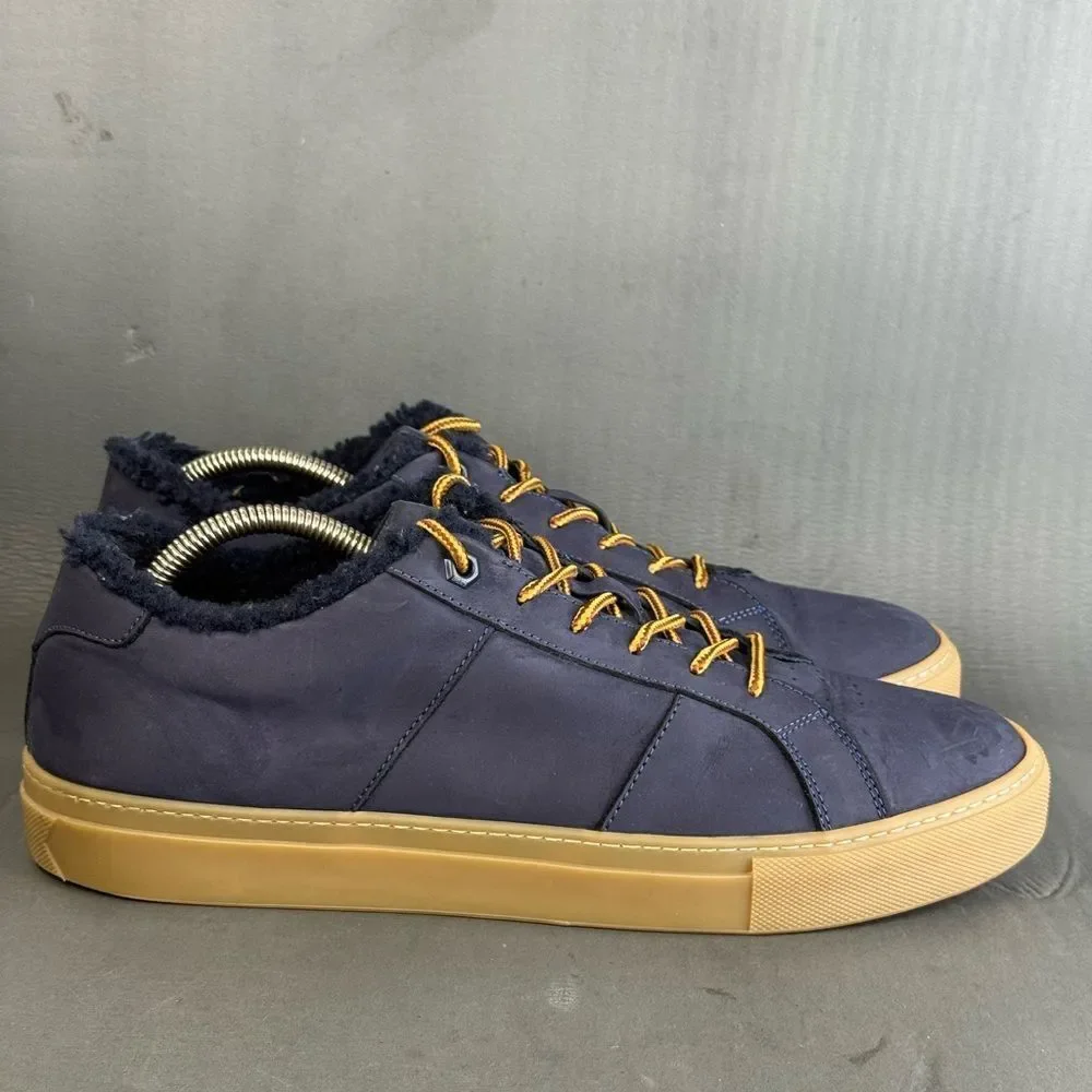 GREATS ROYALE SHEARLING LINED SNEAKER shoes  MENS Blue size 12
